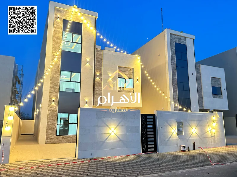 🏡 فيلا فاخرة للبيع - 6 غرف نوم | 3 طوابق + تراس على السطح | موقع متميز في عجمان 📍 قريب جدًا من طريق الشيخ محمد بن زايد فرصة ذهبية63893024300802111