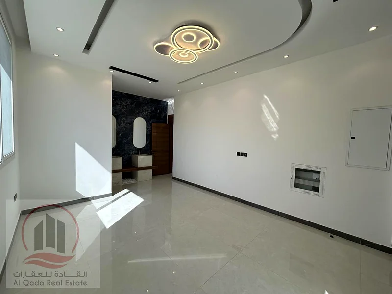 Villa For sale in Ajman Al Bahia, 4 master bedrooms, a living room, a hall, and a maid’s room, freehold for all nationalities, with the possibility of63881594271105113