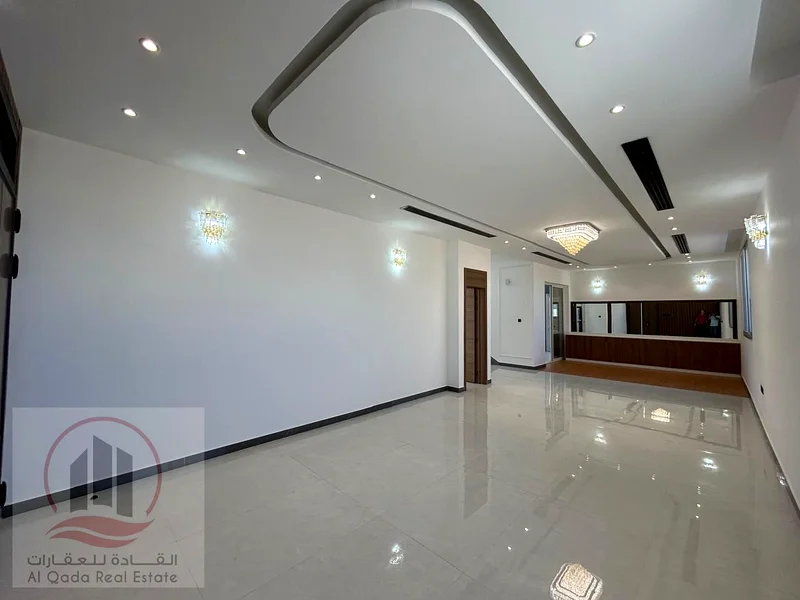 Villa For sale in Ajman Al Bahia, 4 master bedrooms, a living room, a hall, and a maid’s room, freehold for all nationalities, with the possibility of63881594271105112