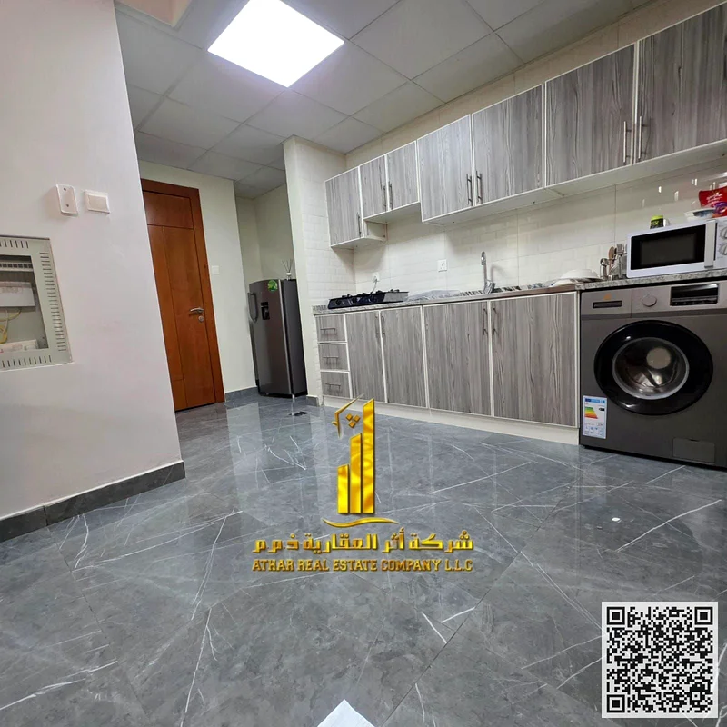 Luxurious room and hall with open view, newly furnished, for monthly rent in Ajman - Al Jurf 2 - next to Al Aqsa School and Ajman University63838854327555113