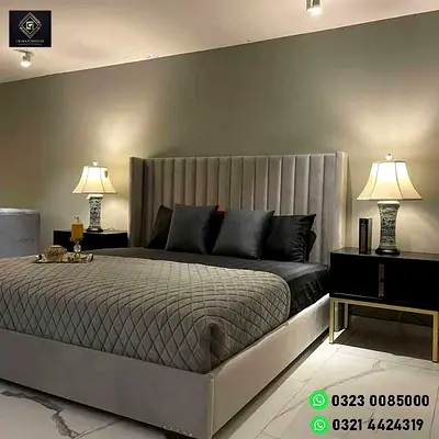 Luxurious Modern Bed with high quality fabric