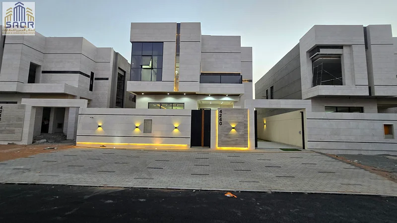 Modern villa with all registration and ownership fees, ready for occupancy, with a private pool, in the most upscale areas of Ajman.63911619950466112
