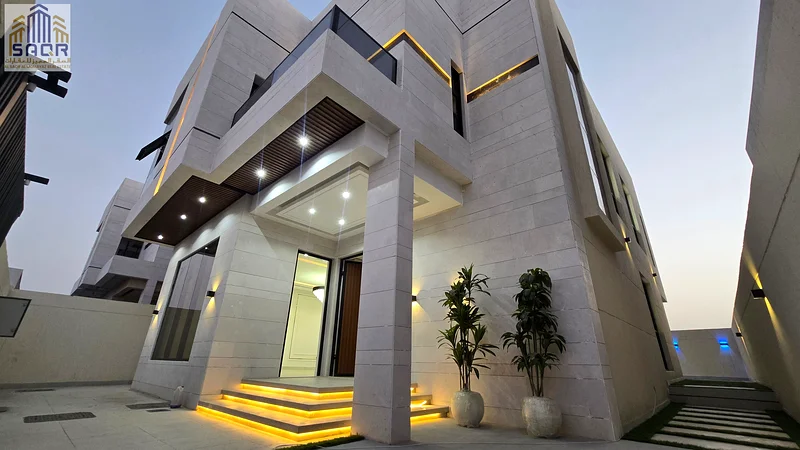 Modern villa with all registration and ownership fees, ready for occupancy, with a private pool, in the most upscale areas of Ajman.63911619950466113
