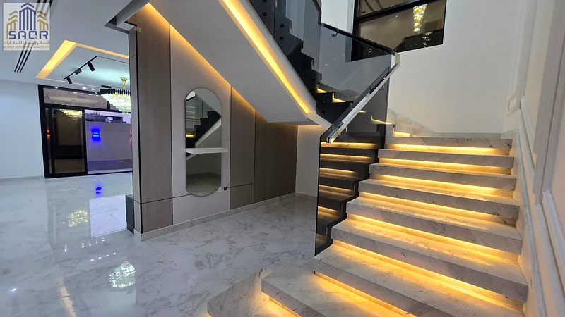 Modern villa with all registration and ownership fees, ready for occupancy, with a private pool, in the most upscale areas of Ajman.63911619950466114