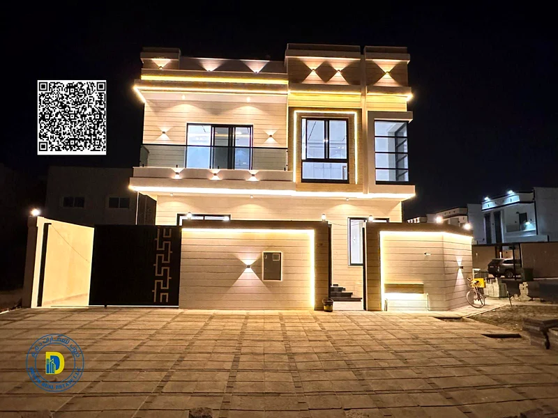 لفئة عشاق الفخامة، فيلا زاوية حديثة مكونة من 5 غرف مع سطح، تشمل رسوم التسجيل، منطقة الهيليو 2، عجمان، ملكية حرة، تمويل مصرفي63900189542786111