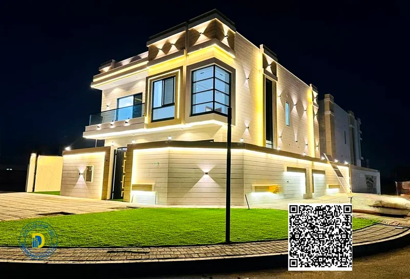 لفئة عشاق الفخامة، فيلا زاوية حديثة مكونة من 5 غرف مع سطح، تشمل رسوم التسجيل، منطقة الهيليو 2، عجمان، ملكية حرة، تمويل مصرفي63900189542786110