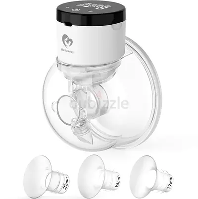 Bellababy Hands-Free Breast Pump Wearable Upgraded with 17mm, 19mm, 21mm Inserts, Touch Control LED