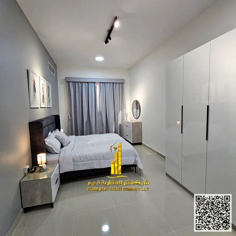 The most beautiful fully furnished one-bedroom apartment for monthly rent in Ajman - Al Jurf 2 - close to the court63837067471489114