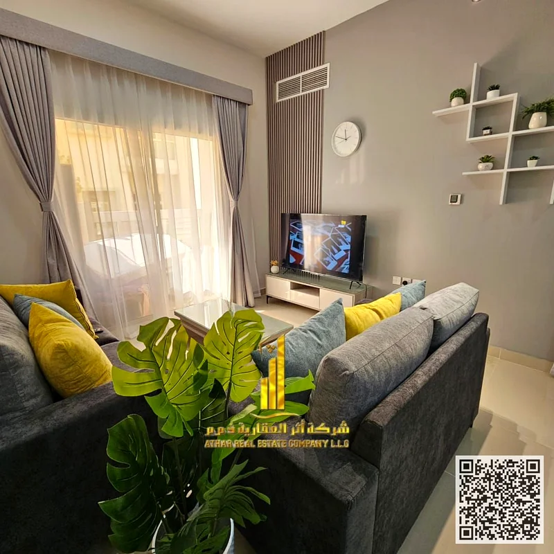 The most beautiful fully furnished one-bedroom apartment for monthly rent in Ajman - Al Jurf 2 - close to the court63837067471489111