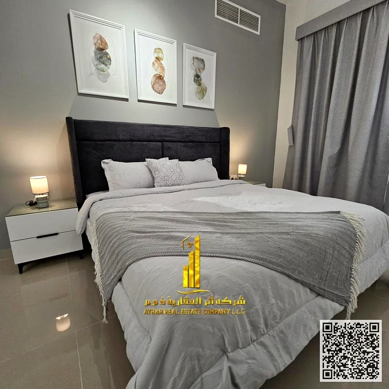The most beautiful fully furnished one-bedroom apartment for monthly rent in Ajman - Al Jurf 2 - close to the court63837067471489112