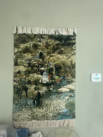 Vintage Persian quality wall hanging rug