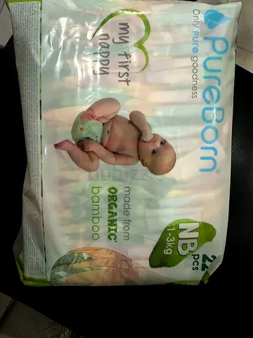 Pure born baby diapers size NB