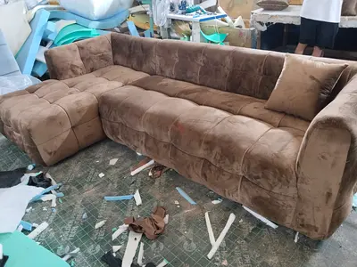 Stylish and Cozy Brown Sectional Sofa for Sale