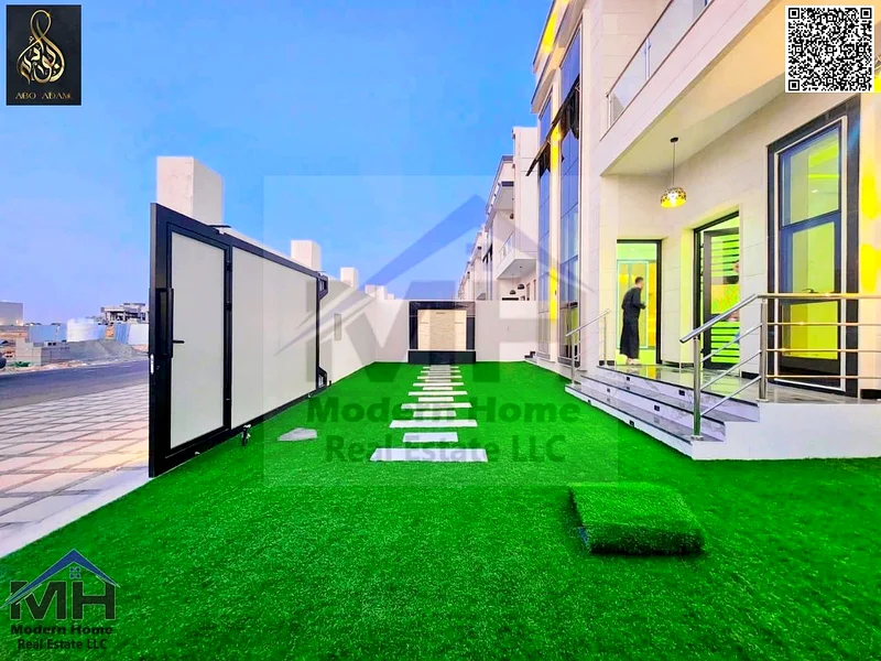At an price including fees own a villa in Ajman, first resident, freehold, central AC close to all services and Mohammed bin Zayed Street63900189566339113