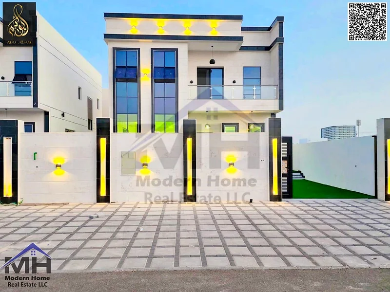 At an price including fees own a villa in Ajman, first resident, freehold, central AC close to all services and Mohammed bin Zayed Street63900189566339110