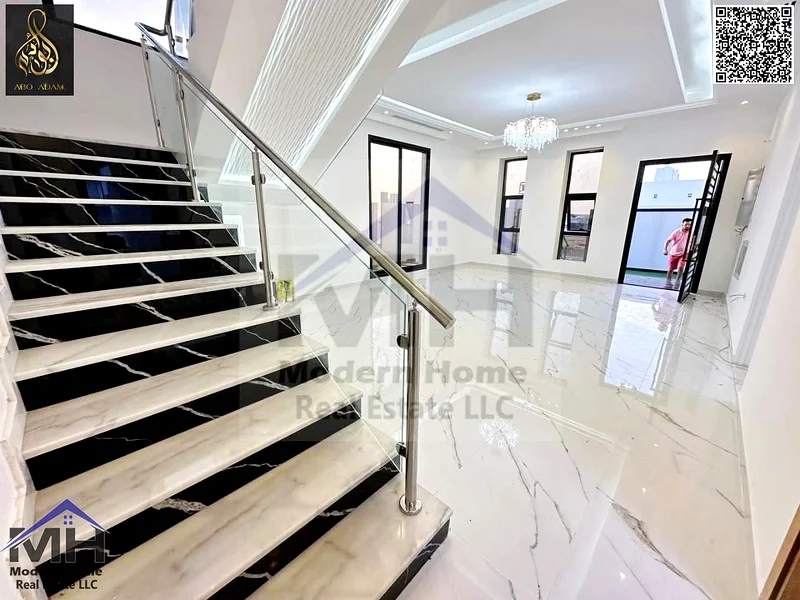 At an price including fees own a villa in Ajman, first resident, freehold, central AC close to all services and Mohammed bin Zayed Street63900189566339114