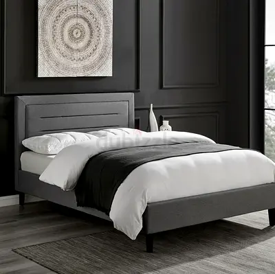 Stylish Modern Bed Frame with Soft Upholstery