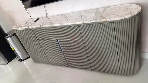 Elegant Marble Top console cabinet