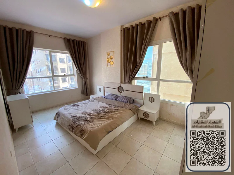شقة مفروشة مكونة من غرفتين نوم بإطلالة، تشمل الفواتير والإنترنت63709034357761110