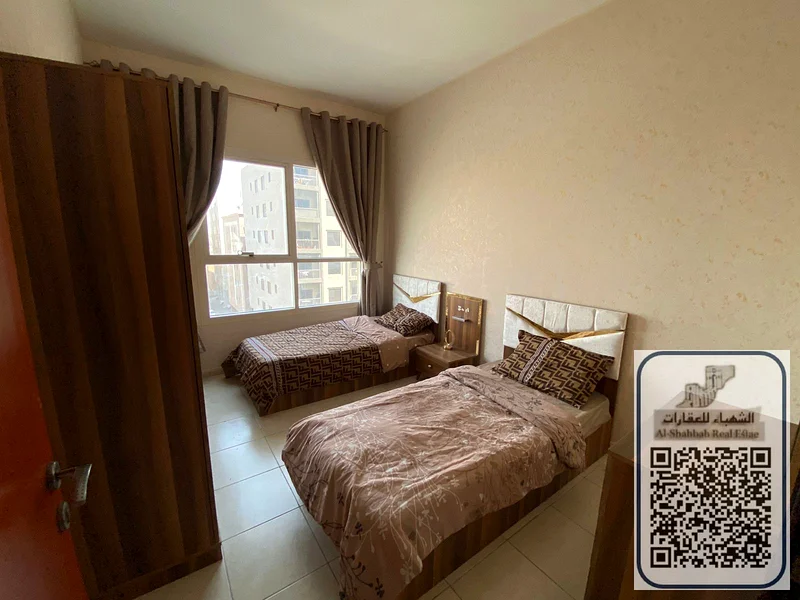 شقة مفروشة مكونة من غرفتين نوم بإطلالة، تشمل الفواتير والإنترنت63709034357761112