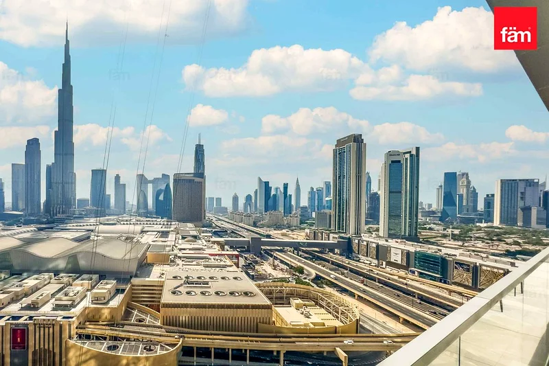 شقة بمنظر برج خليفة والنافورة | مجهزة بالكامل | جديدة63772955440769110