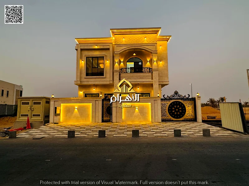 فرصة سكنية نادرة - فيلا فاخرة مع سطح في الحيلو 2 - عجمان | 5 غرف ماستر | مجلس وصالونين | السعر الشامل | ديكور عصري63902224396033111