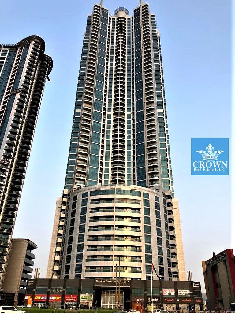 Best offer!!  1Bedroom Hall w/ Panoramic City view  in Corniche Tower Ajman63870351994242110