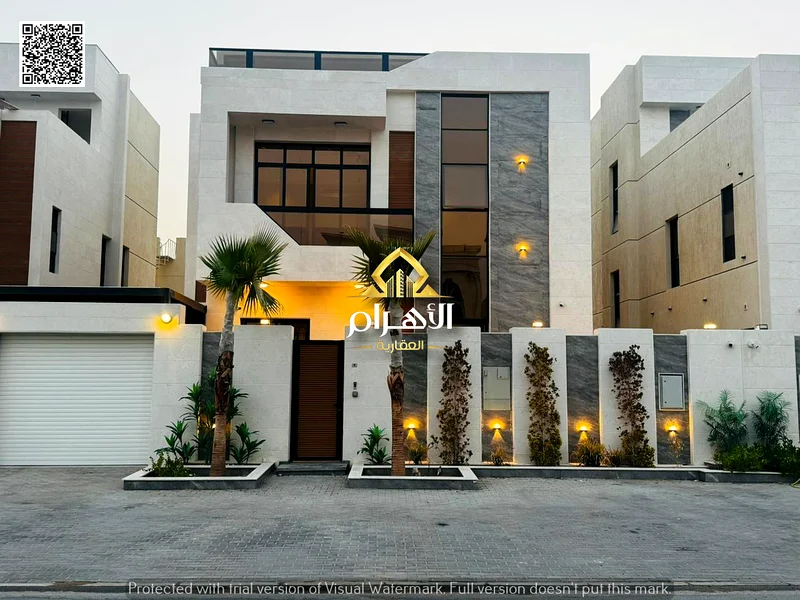 A distinctive modern design villa, two floors and a roof, including electricity, water and air conditioning, in a prime location with a swimming pool63902224446211110