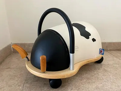 Original Wheelybug Ride On Cow