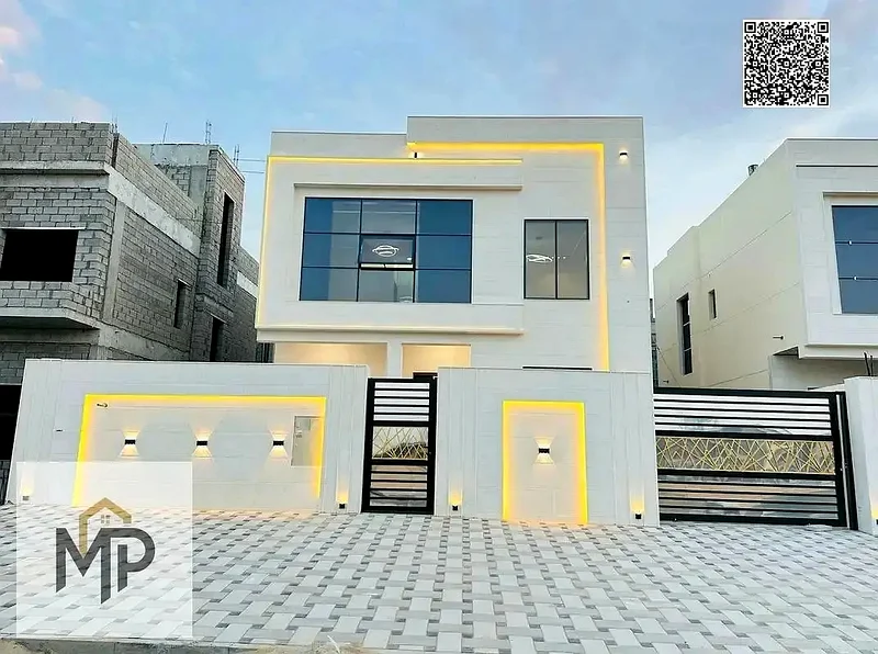 At a bargain price and without a down payment, a villa near the mosque, one of the most luxurious villas in Ajman, with a palace design, super deluxe63902225246978113