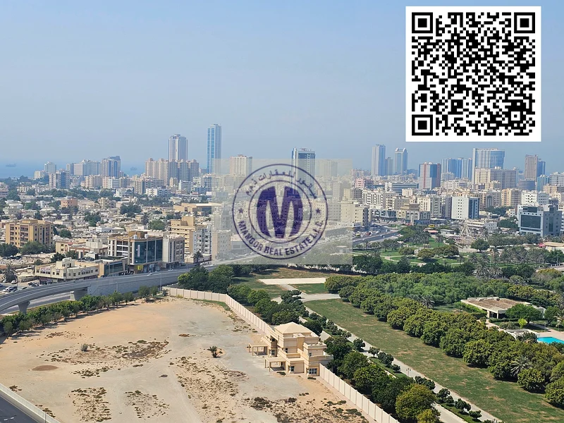 شقة بغرفة نوم واحدة متاحة للإيجار في سيتي تاور العجمان مع موقف سيارات وإطلالة بانورامية كاملة على القصر.63723760630915110