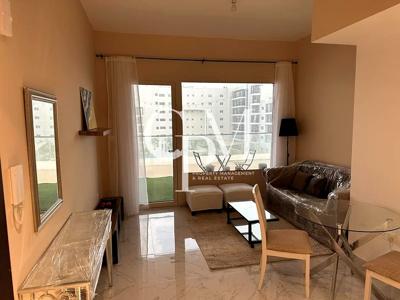 Bright 1-Bedroom Apartment | Community View from the Balcony63839904116610111