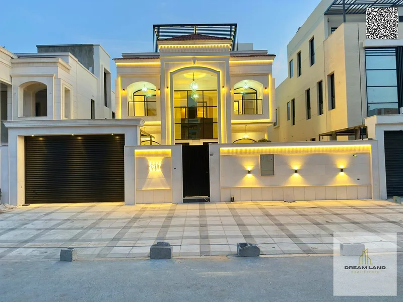 A distinctive classic design villa, two floors and a roof, central air conditioning, including registration fees, in a prime location directly on Shei63881146851074111