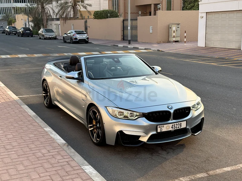 BMW M4 Convertible | 2016 | GCC Spec | Silverstone AGMC SERVICE63612092680195112