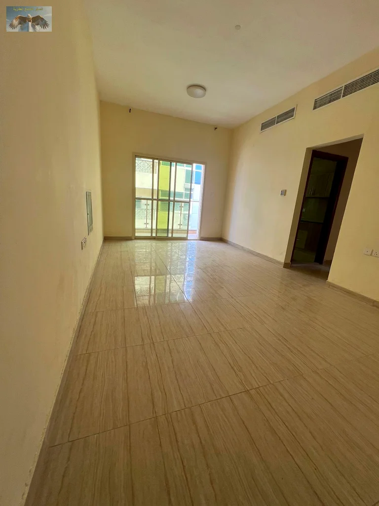 Two rooms and a hall for annual rent in Al Rashidiya 2 in Ajman, large balcony, spacious area, excellent finishing, vital area63721528537731111