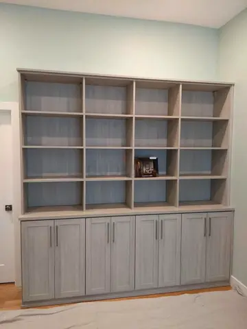 Stylish Grey Bookcase for Chic Living Spaces