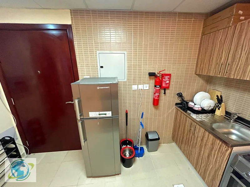 1BHK furnished high floor apartment for rent in CITY TOWER, AJMAN-Monthly || AC free building || Free Wi-Fi|| Balcony63724042160771113