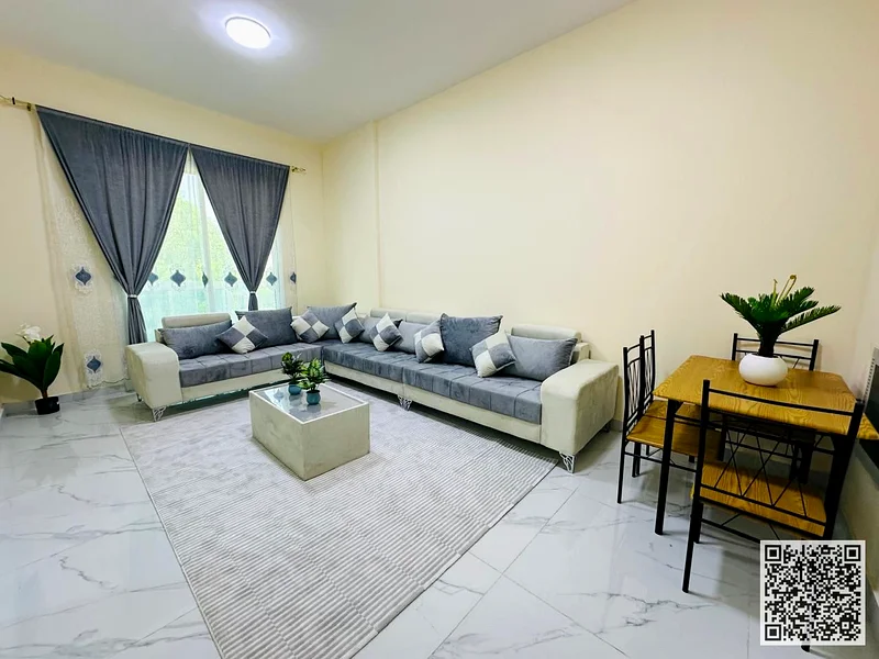 🏡 الشقة الفاخرة والأنيقة المكونة من غرفة نوم واحدة للإيجار الشهري في الرشيديّة 3، خلف جراند مول ✨ 🔹 مؤثثة بالكامل - تشمل الفواتير63838457381378110