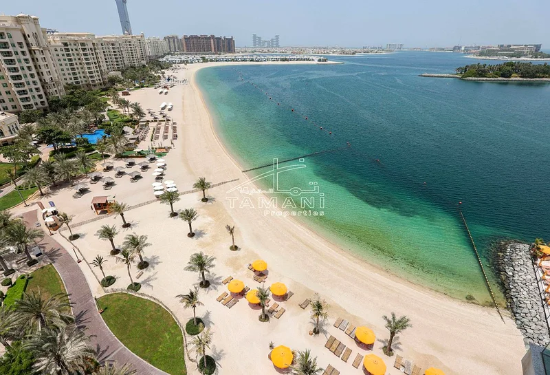 شقة واسعة من غرفتي نوم بإطلالة كاملة على البحر وبرج العرب63752861831426114