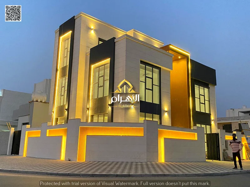 فيلا بسعر يشمل رسوم التسجيل ونقل الملكية على الشارع الرئيسي، جاهزة للسكن في أكثر مناطق عجمان تميزاً، ملكية حرة63881146937345111