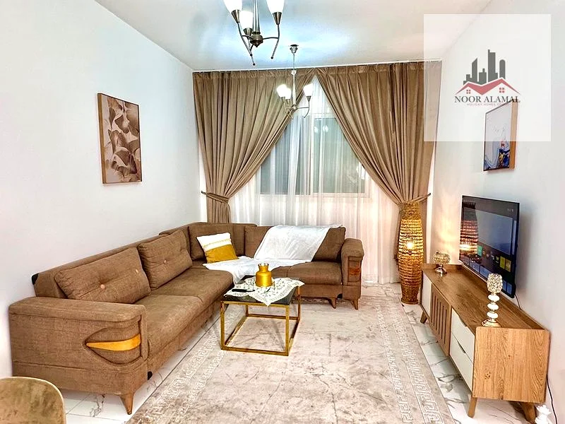 Sharjah Muwailih, one bedroom and a hall, second floor, fully furnished, super deluxe hotel63827763169411112