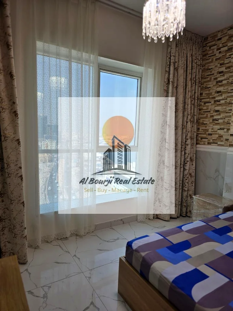 شقة فاخرة للإيجار في برج الواحة 1 – الرشيديه 1، عجمان63811472393473114