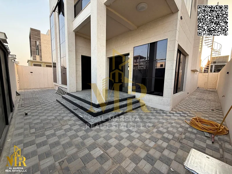 Luxury villa in Al Yasmeen, Ajman, two floors and a roof | Area: 3100 sq ft | 5 master bedrooms | Price: 1,650,000 dirhams, including electricity, wat63882551692418112