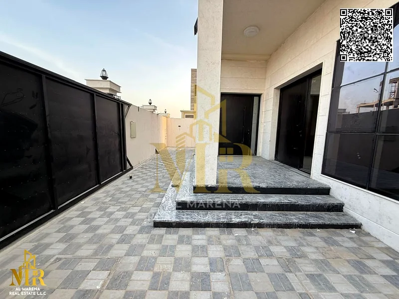 Luxury villa in Al Yasmeen, Ajman, two floors and a roof | Area: 3100 sq ft | 5 master bedrooms | Price: 1,650,000 dirhams, including electricity, wat63882551692418113