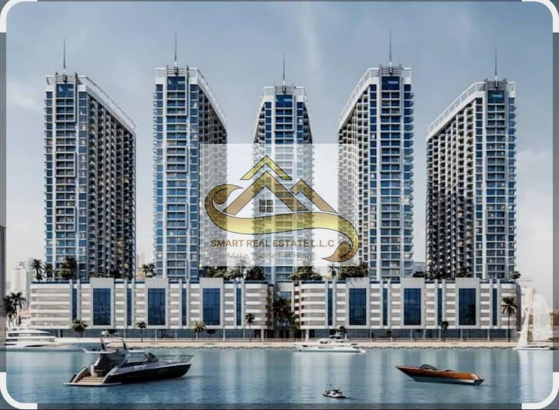 a luxury two  bed room and a hall big size  for sale In the most luxurious towers of Ajman ajman creek towers withe theree  batherooms and a   kitchen63874898573569111