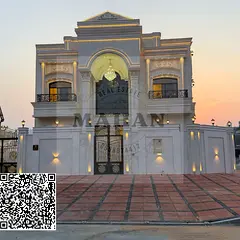 Brand now amazing classic corner villa for sale in Ajman Al halio 2 freehold for all nationalities p
