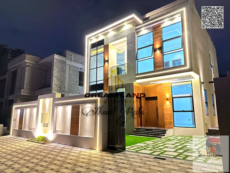 A villa at a price including registration and ownership fees on the main street, ready for occupancy in the most prestigious areas of Ajman, freehold63914106229122111