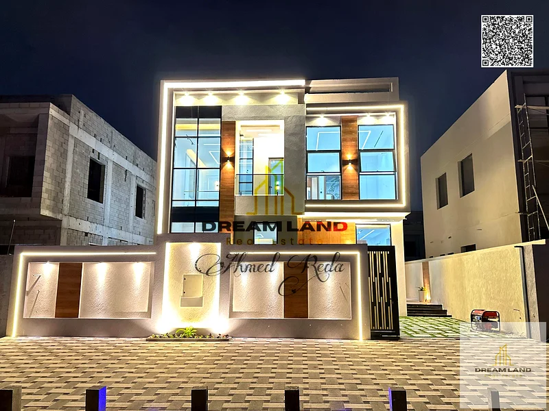 A villa at a price including registration and ownership fees on the main street, ready for occupancy in the most prestigious areas of Ajman, freehold63914106229122110