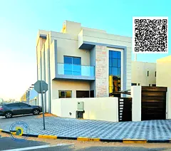 For sale, a corner villa in Al Zahya area, 5 rooms with a roof, at an excellent price