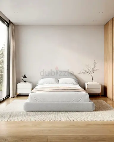 Stylish Grey Bed and comfort